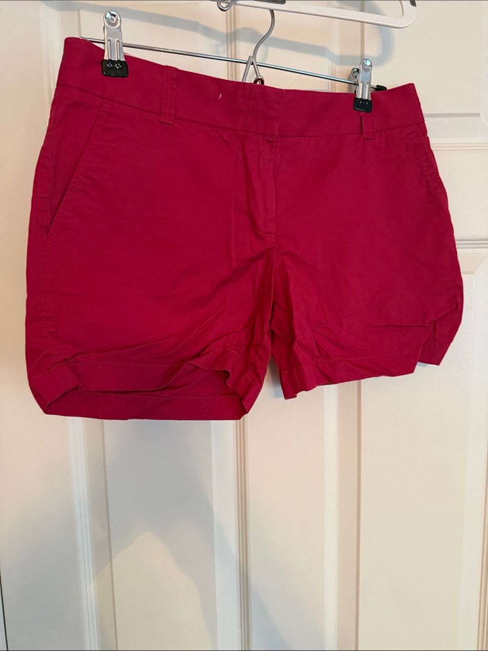J. Crew Bright Pink Cotton Chino Shorts
